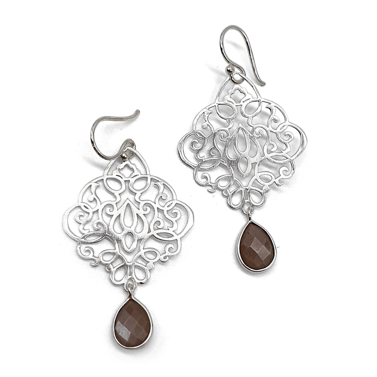 Ohrhänger Choco Mondstein