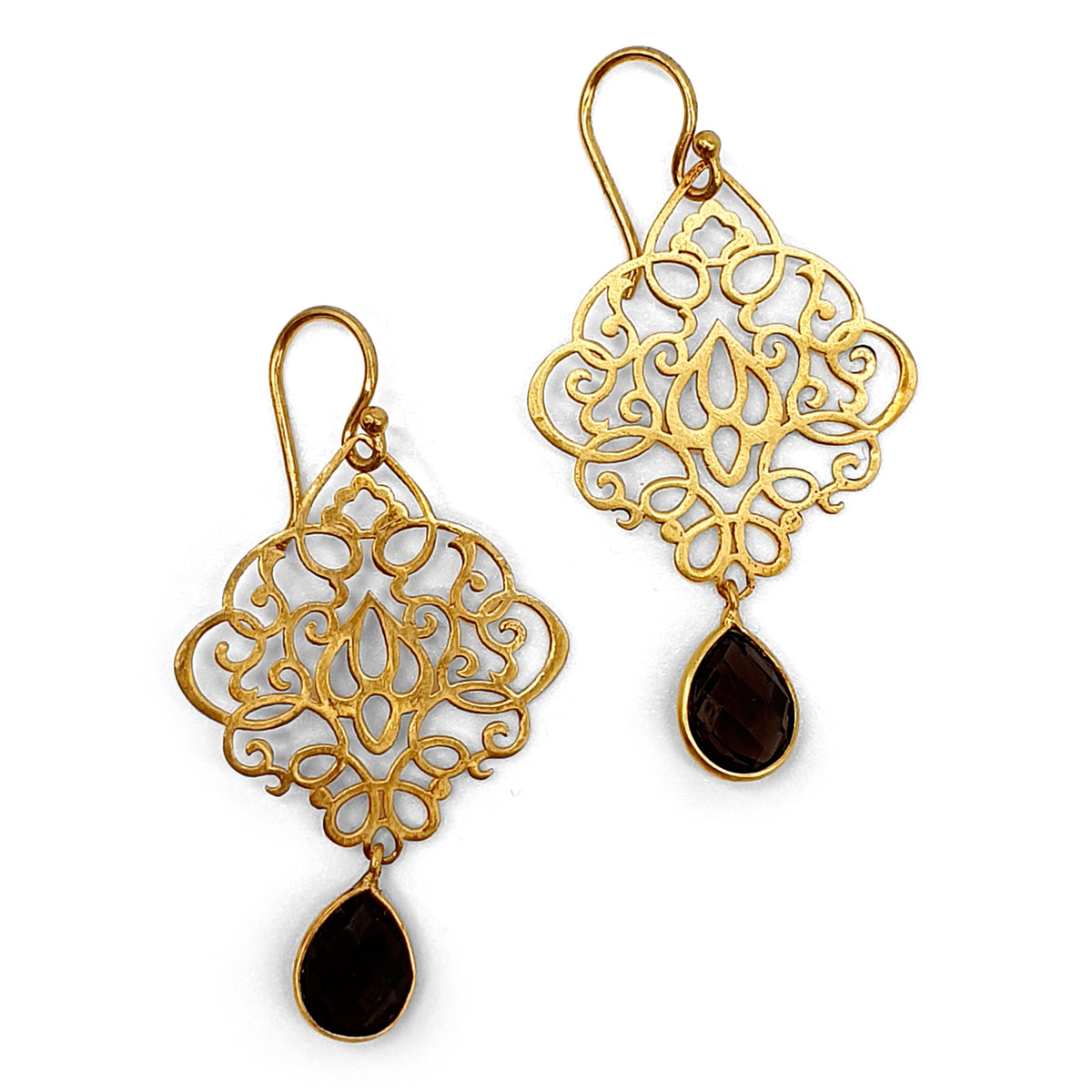 Ohrhänger Spinell vergoldet