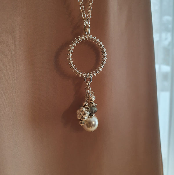 Halskette Silber lang