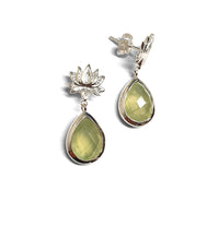 Ohrhänger Lotusblume silber (9 Farben)