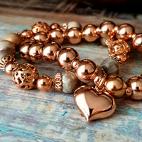 Armband Herz roségold