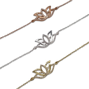 Armkette Lotusblume