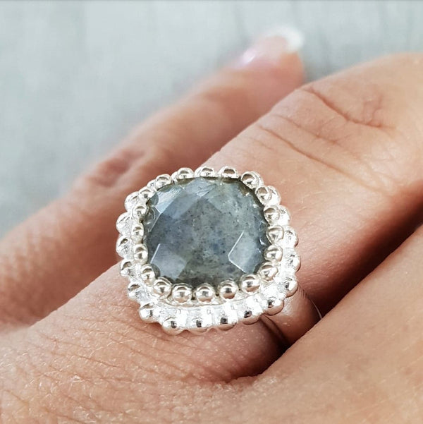 Fingerring Grüner Amethyst