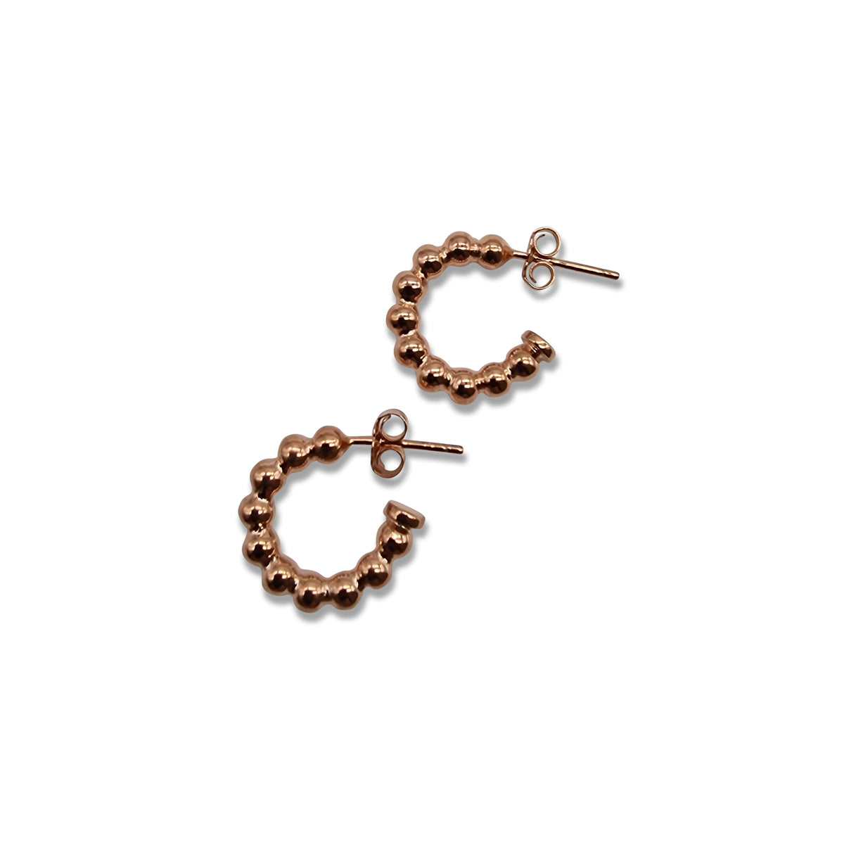 Creoles rose gold plated