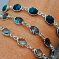 Blue topaz bracelet