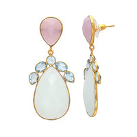 Ohrhänger Tricolor vergoldet