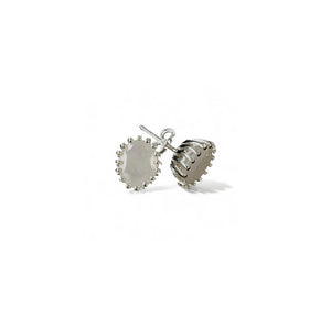 Stud earrings silver (4 colors)