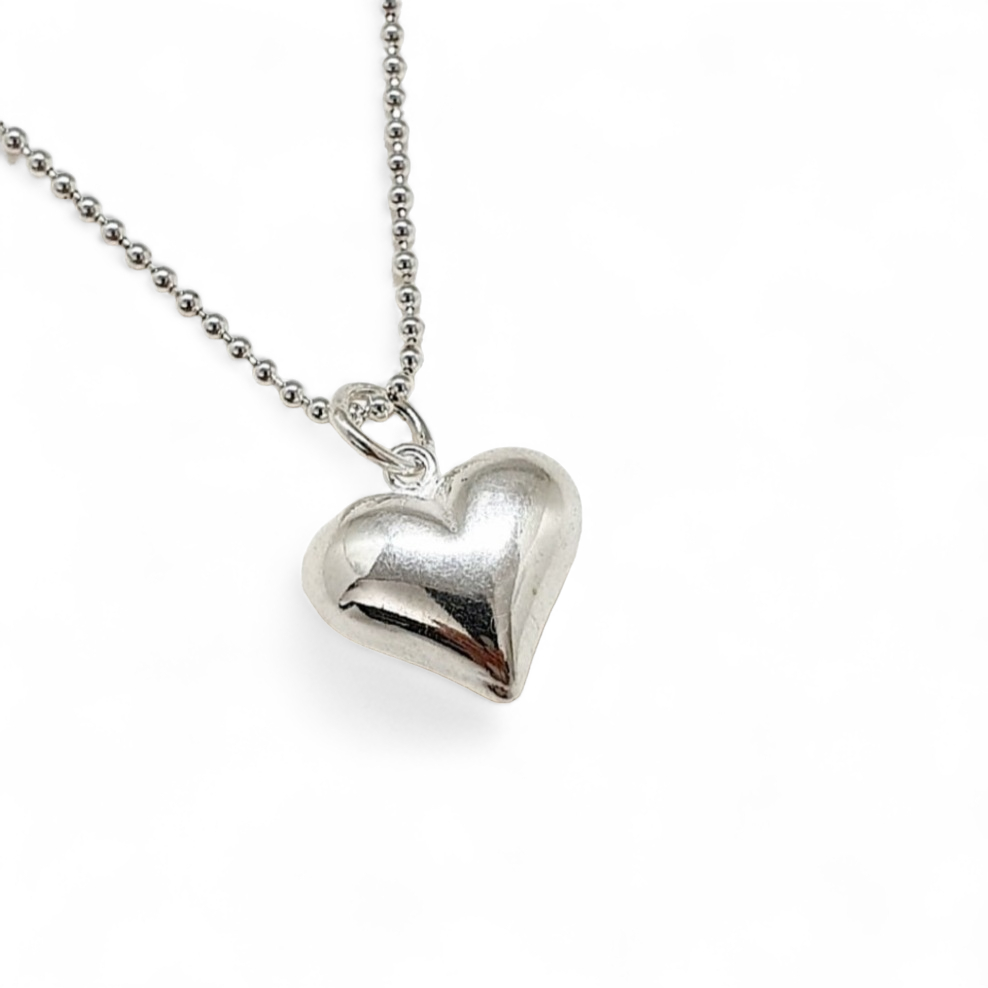 Necklace heart/silver