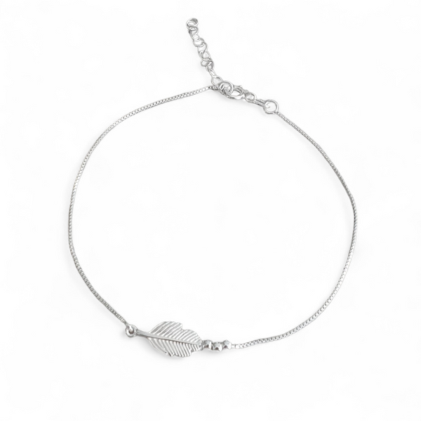 Feather anklet