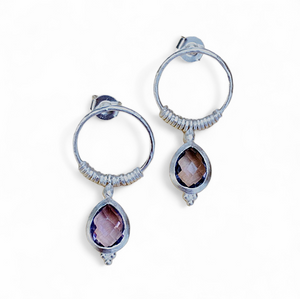 Earrings silver (14 colors)
