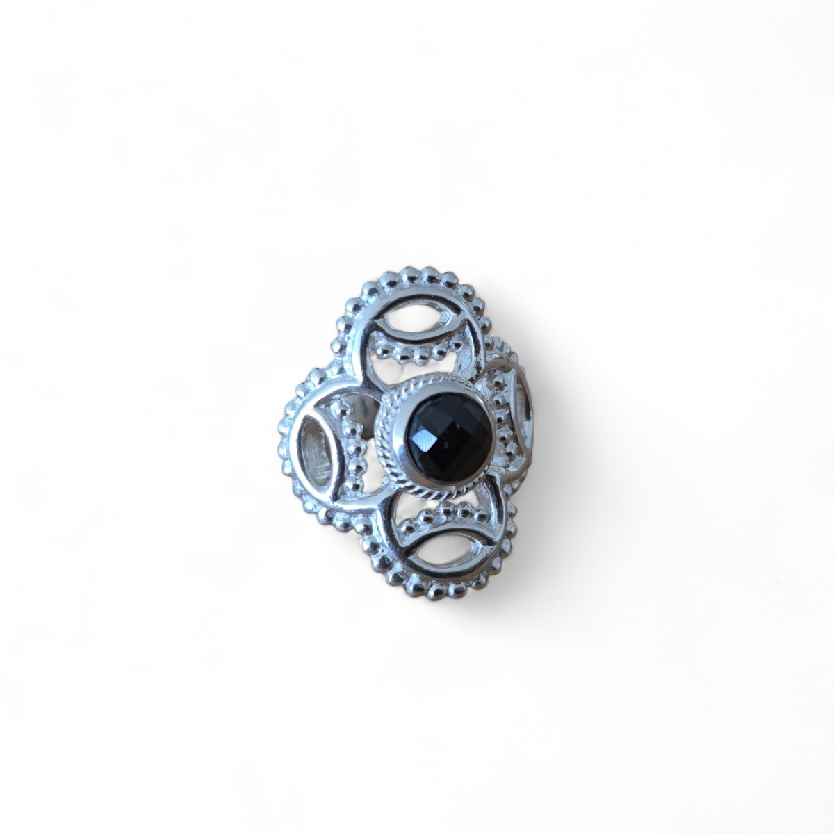 Ring Onyx Silber