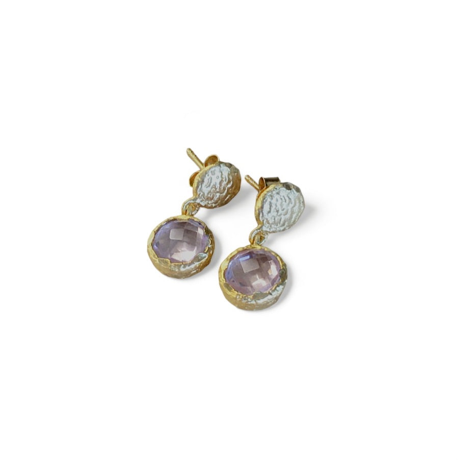 Stud earrings gold matt (4 colors)