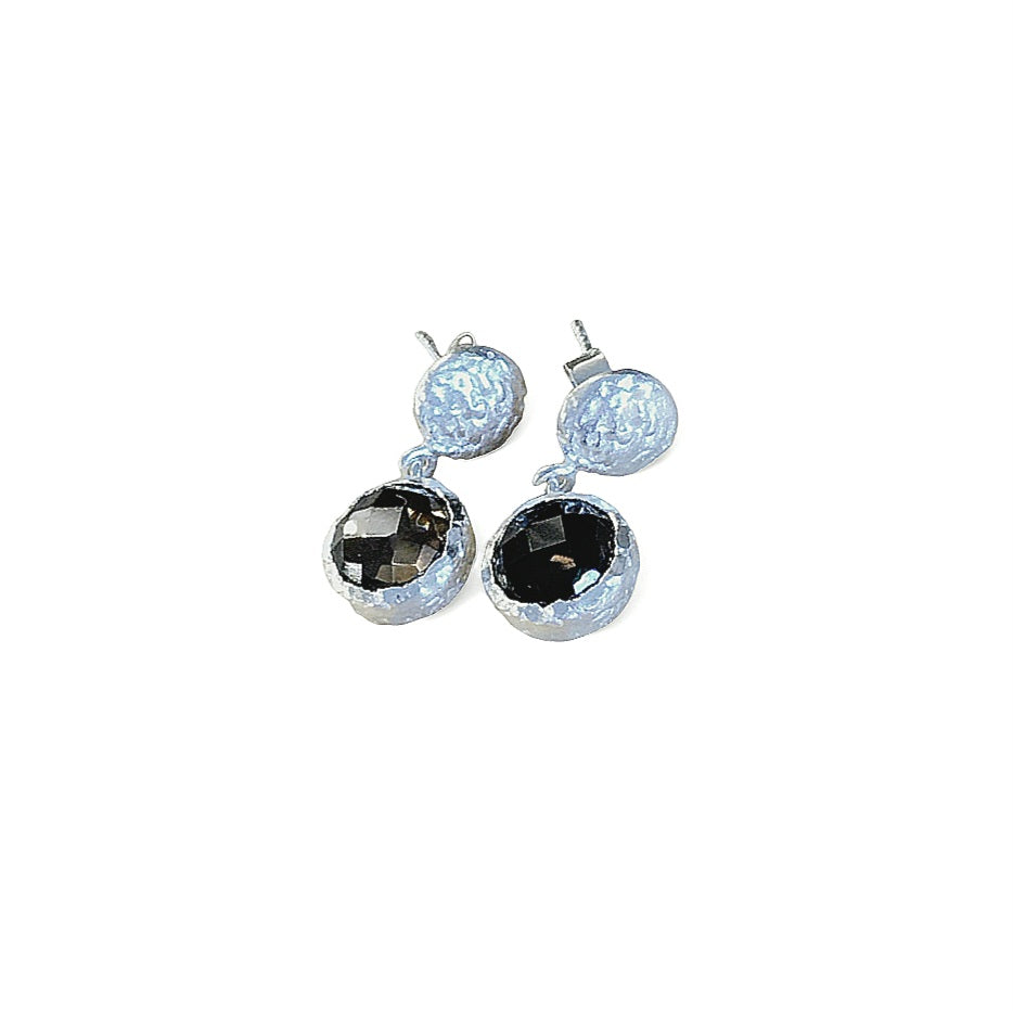 Stud earrings silver matt (10 colors)