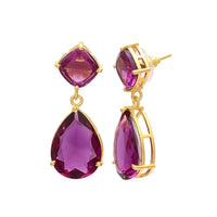 Ohrhänger Amethyst vergoldet