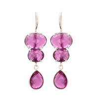 Ohrhänger Achat vergoldet