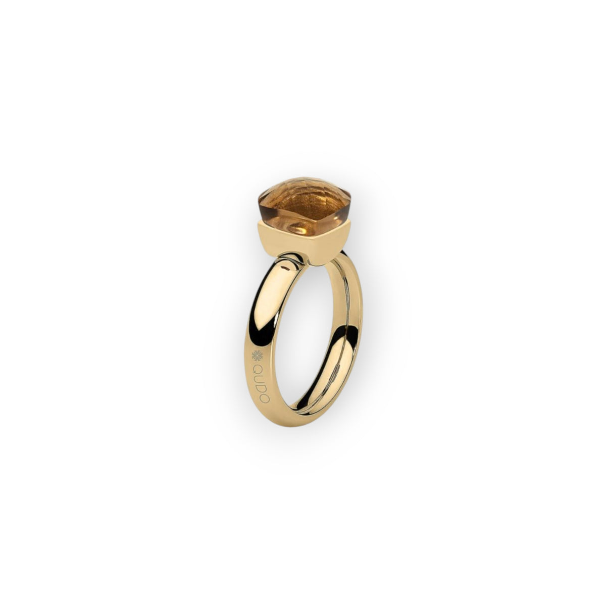 Ring FIRENZE Gold Smoked Topas