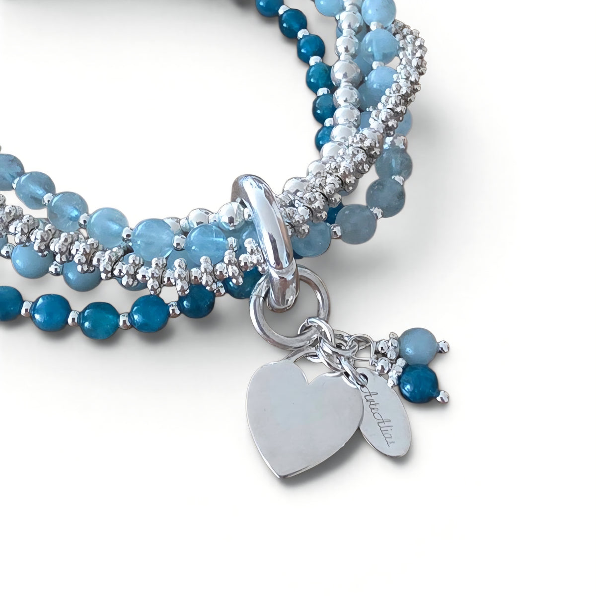 Armband-Set Silber/Steinmix