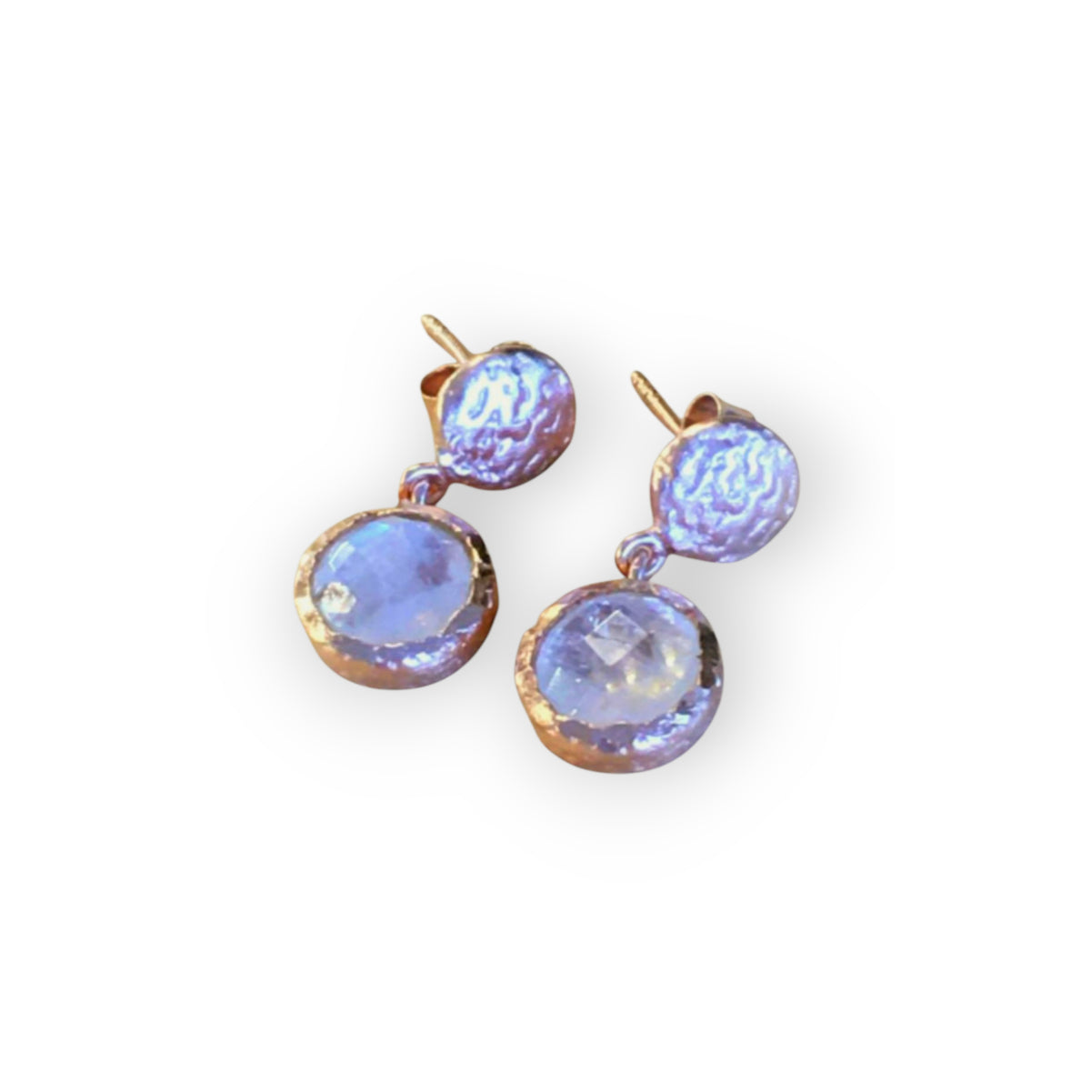 Stud earrings rose gold matt (3 colors)
