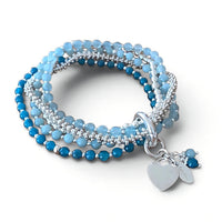 Armband-Set Silber/Steinmix