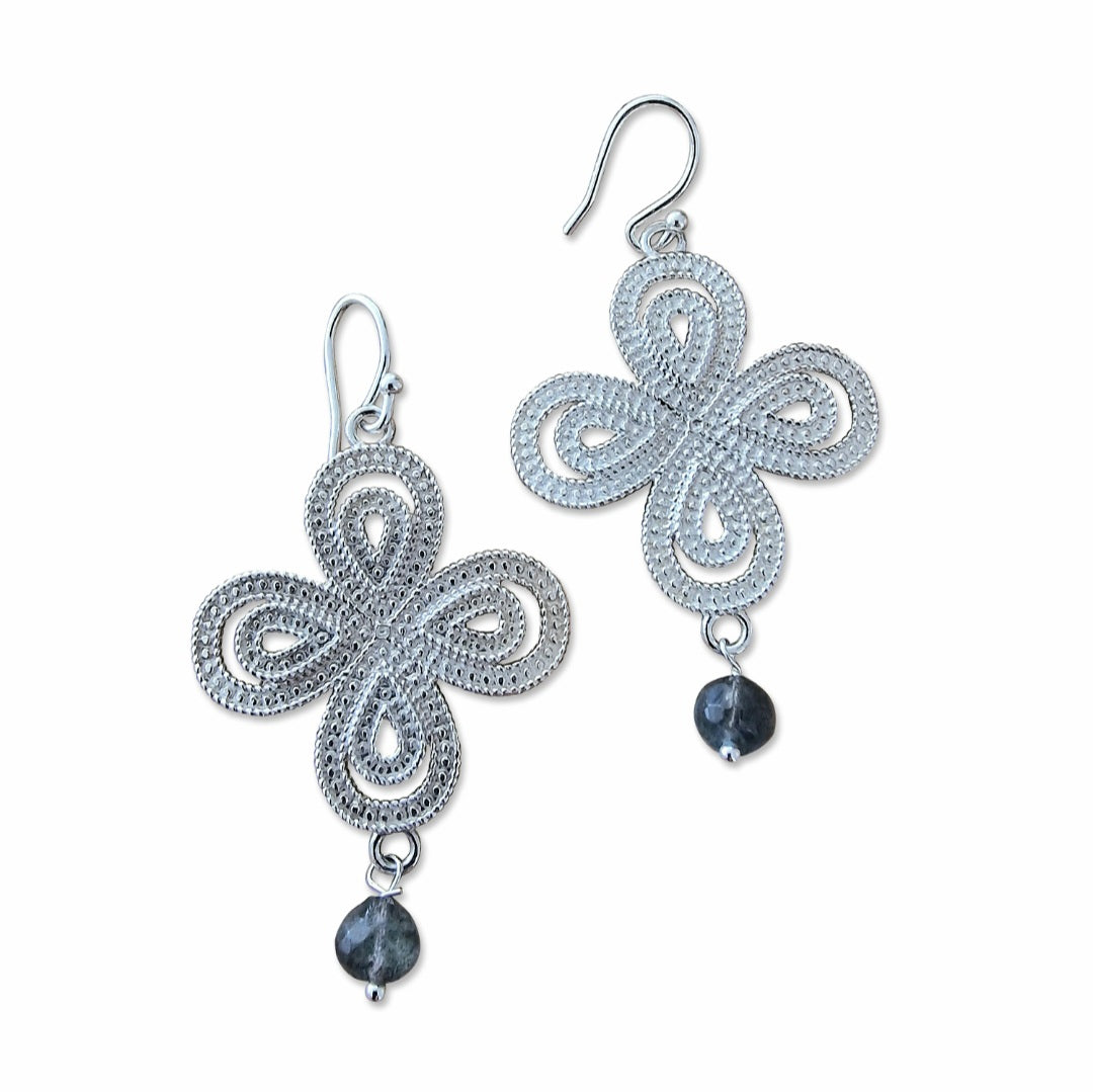 Earrings moonstone/silver