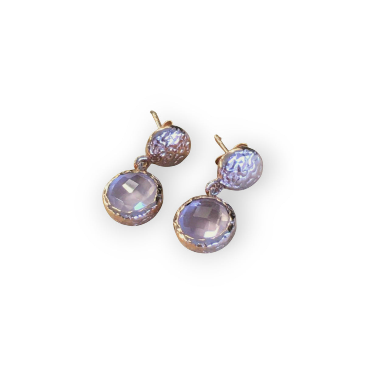 Stud earrings rose gold matt (3 colors)