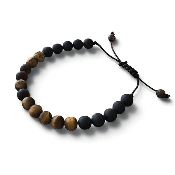 Natursteinarmband Tigerauge-Mix 8mm