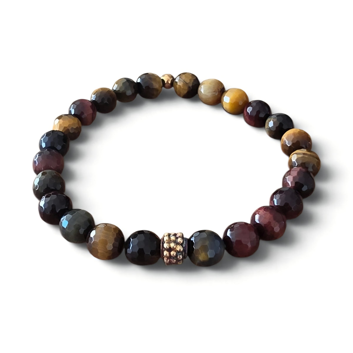 Steinarmband mit Goldelement