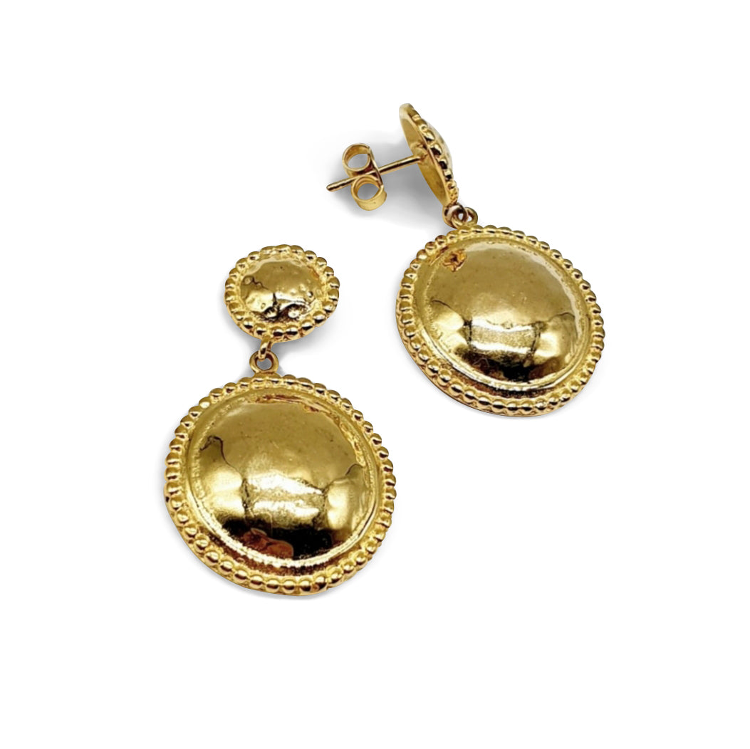 Gold plated earrings
