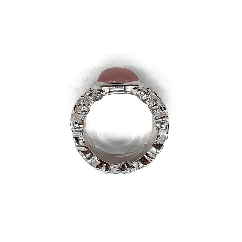 Ring Silber/Rosenquarz